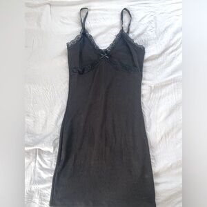 FOREVER 21 Tight black slip body-con dress